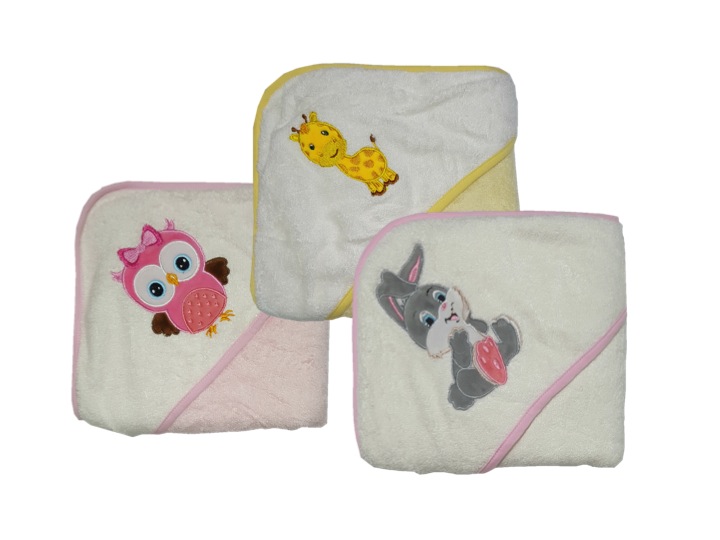 Award Winning 100 Percent Bebe Bamboo Hooded Towels/Kids Bath Towels (Bundle Of 3)