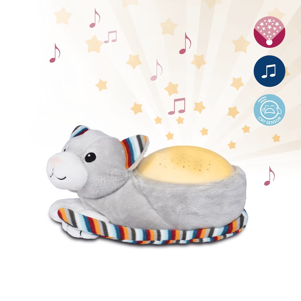 Zazu Star Projector Sleep Soother With Melodies And Cry Sensor, Kiki The Kitten