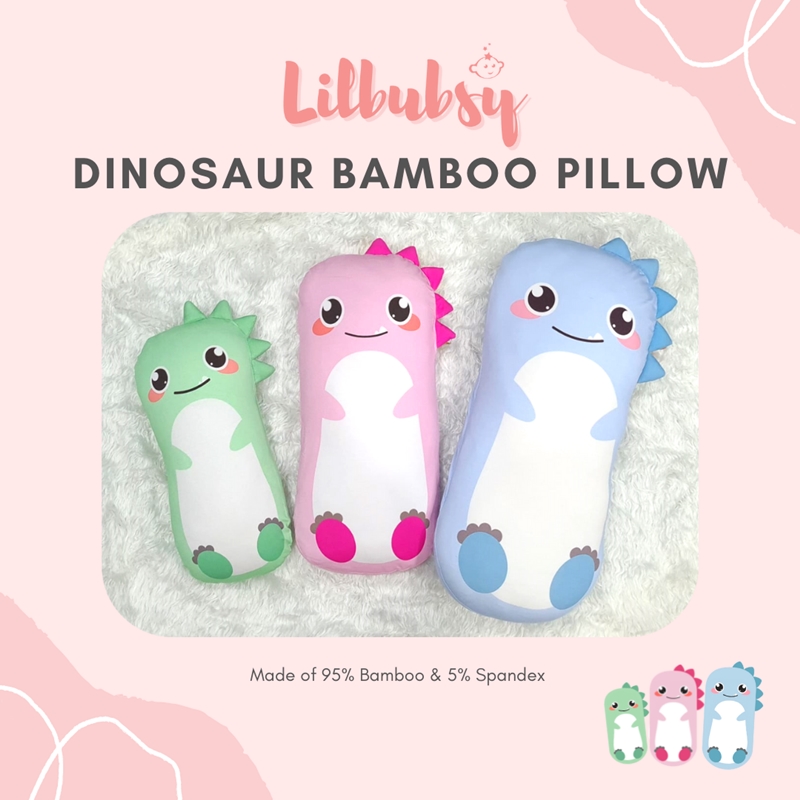 Lilbubsy Dinosaur Bamboo Pillow / Pillow Case - Large Size