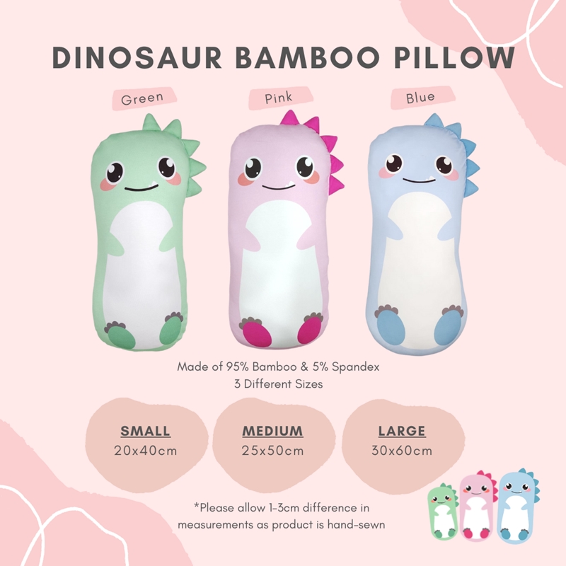 Lilbubsy Dinosaur Bamboo Pillow / Pillow Case - Large Size