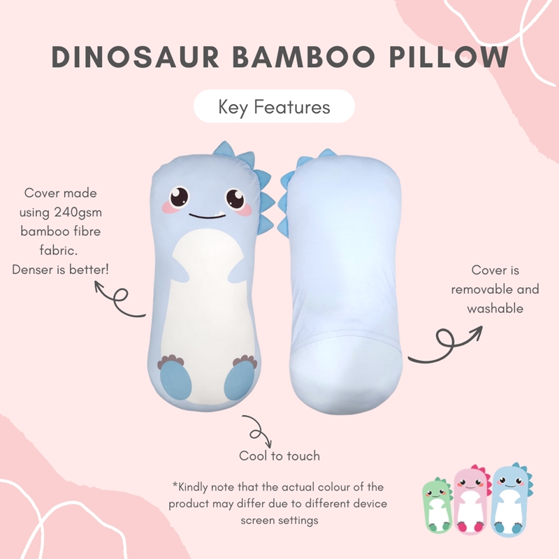 Lilbubsy Dinosaur Bamboo Pillow / Pillow Case - Large Size