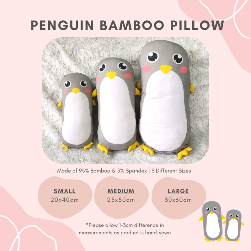 Lilbubsy Penguin Bamboo Pillow / Pillow Case
