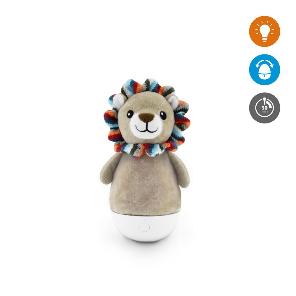 Zazu Tumbler Lamp With Muli-color Nightlight By Touch Sensor, Lex The Lion