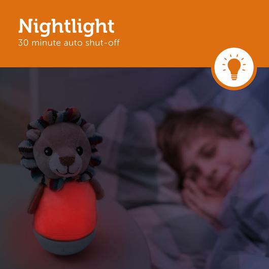 Zazu Tumbler Lamp With Muli-color Nightlight By Touch Sensor, Lex The Lion