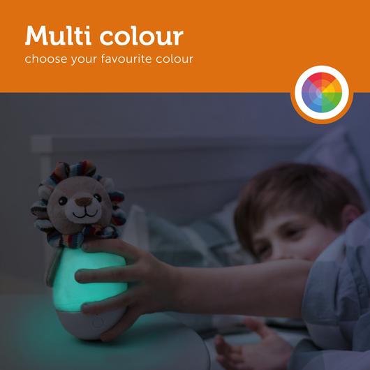 Zazu Tumbler Lamp With Muli-color Nightlight By Touch Sensor, Lex The Lion