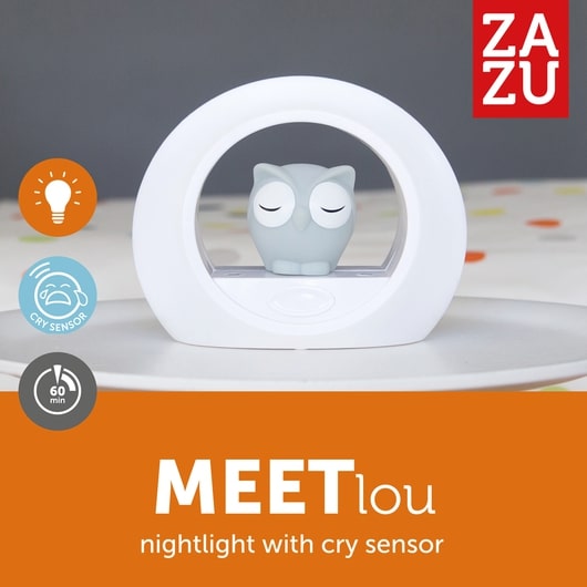Zazu Nightlight With Sound Activation, Lou The Owl