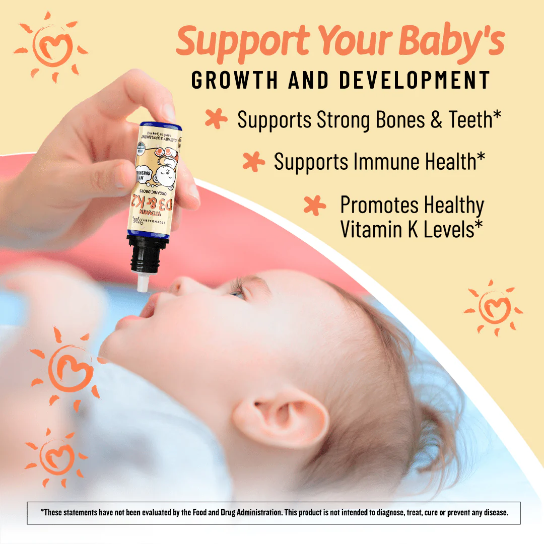 Legendairy Milk Baby Vitamin D3 & K2 Liquid Drops