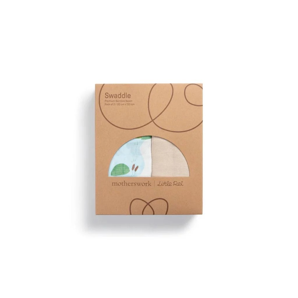 Little Rei Bamboo Swaddle Blankets (2pc)