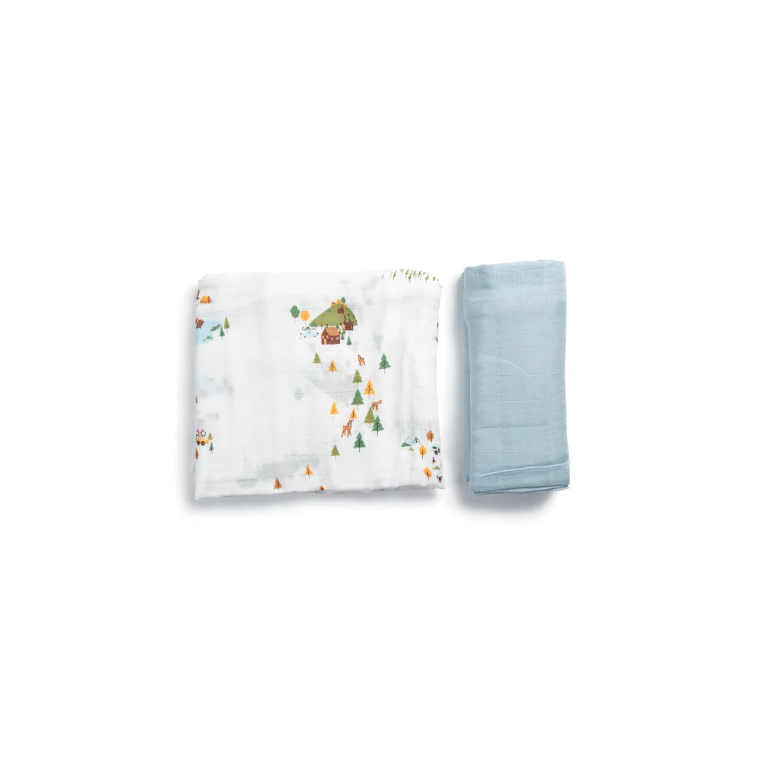 Little Rei Bamboo Swaddle Blankets (2pc)