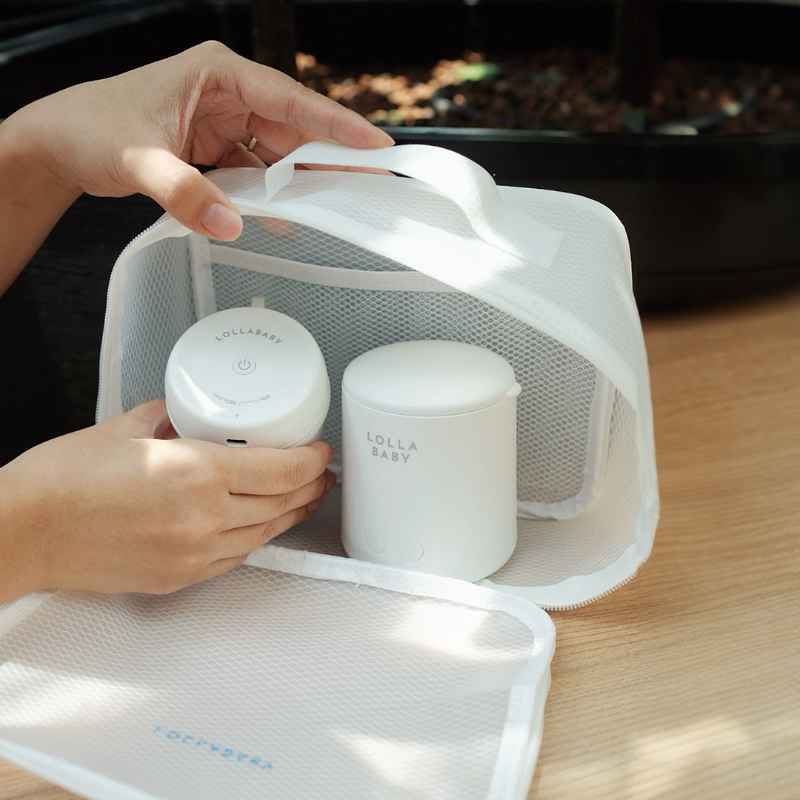 Lollababy On-The-Go Essentials (SwirlPro™ Portable Warmer + UV Pod + EVA Mesh Pouch)