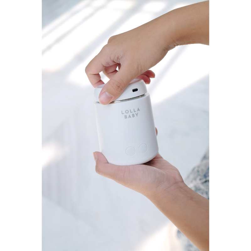 Lollababy On-The-Go Essentials (SwirlPro™ Portable Warmer + UV Pod + EVA Mesh Pouch)