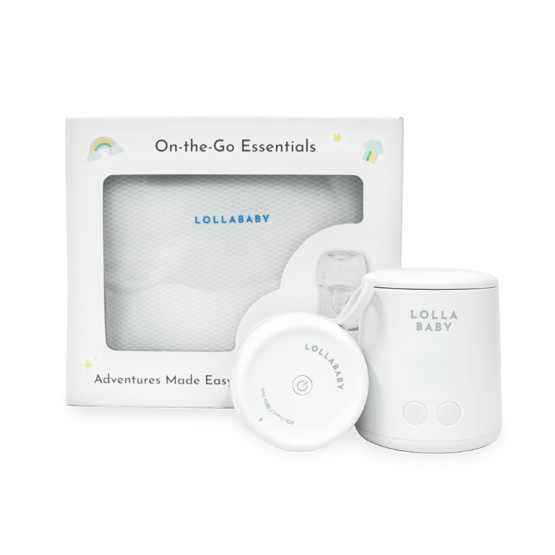 Lollababy On-The-Go Essentials (SwirlPro™ Portable Warmer + UV Pod + EVA Mesh Pouch)