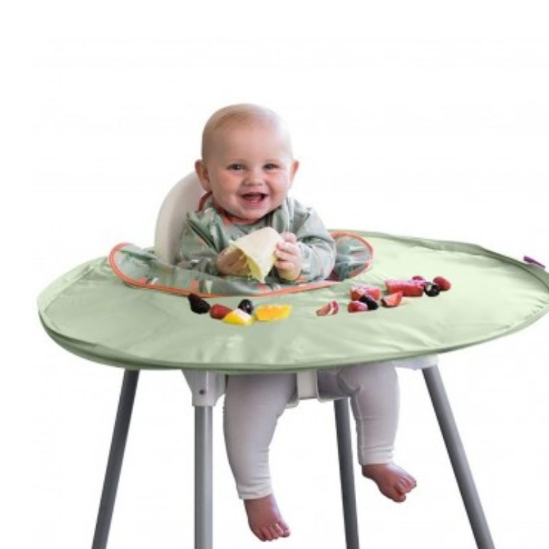 Lucky Baby Diner Tray Apron Bibs For High Chair - Mint