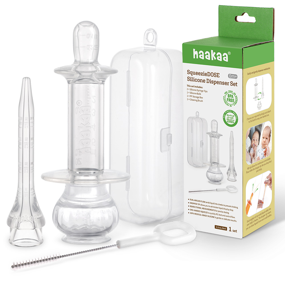 Haakaa SqueezieDOSE Silicone Dispenser Set