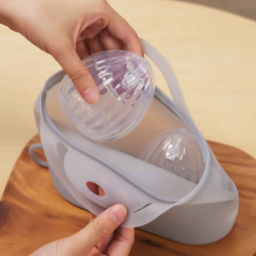 Haakaa 75ml Shell Pumps & Steriliser Bag Combo
