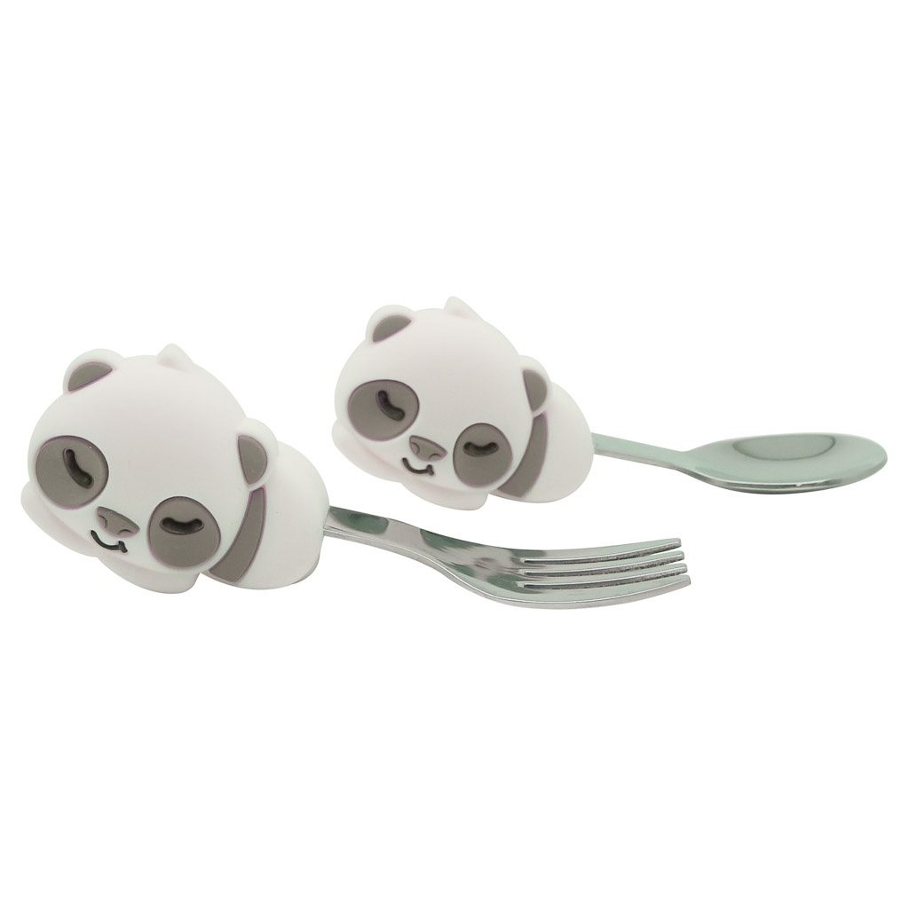 Marcus & Marcus Palm Grasp Spoon & Fork Set - Panda