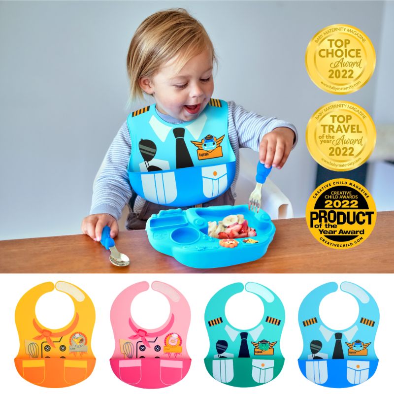 Marcus & Marcus Wide Coverage Silicone Bib
