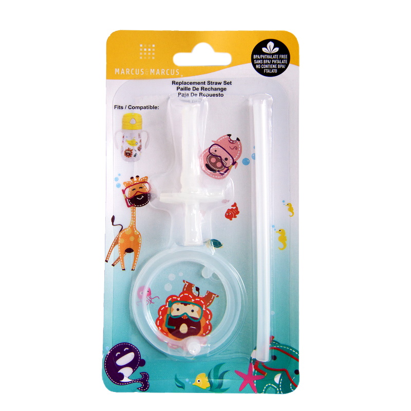 Marcus & Marcus Tritan Straw Bottle Replacement Straw And O-Ring Set
