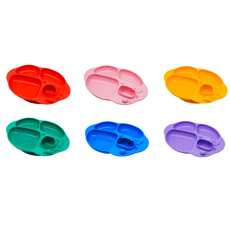 Marcus & Marcus Yummy Dips Suction Divided Plate
