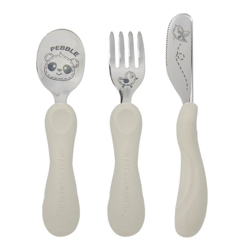 Marcus & Marcus Easy Grip Cutlery Set - Pebble