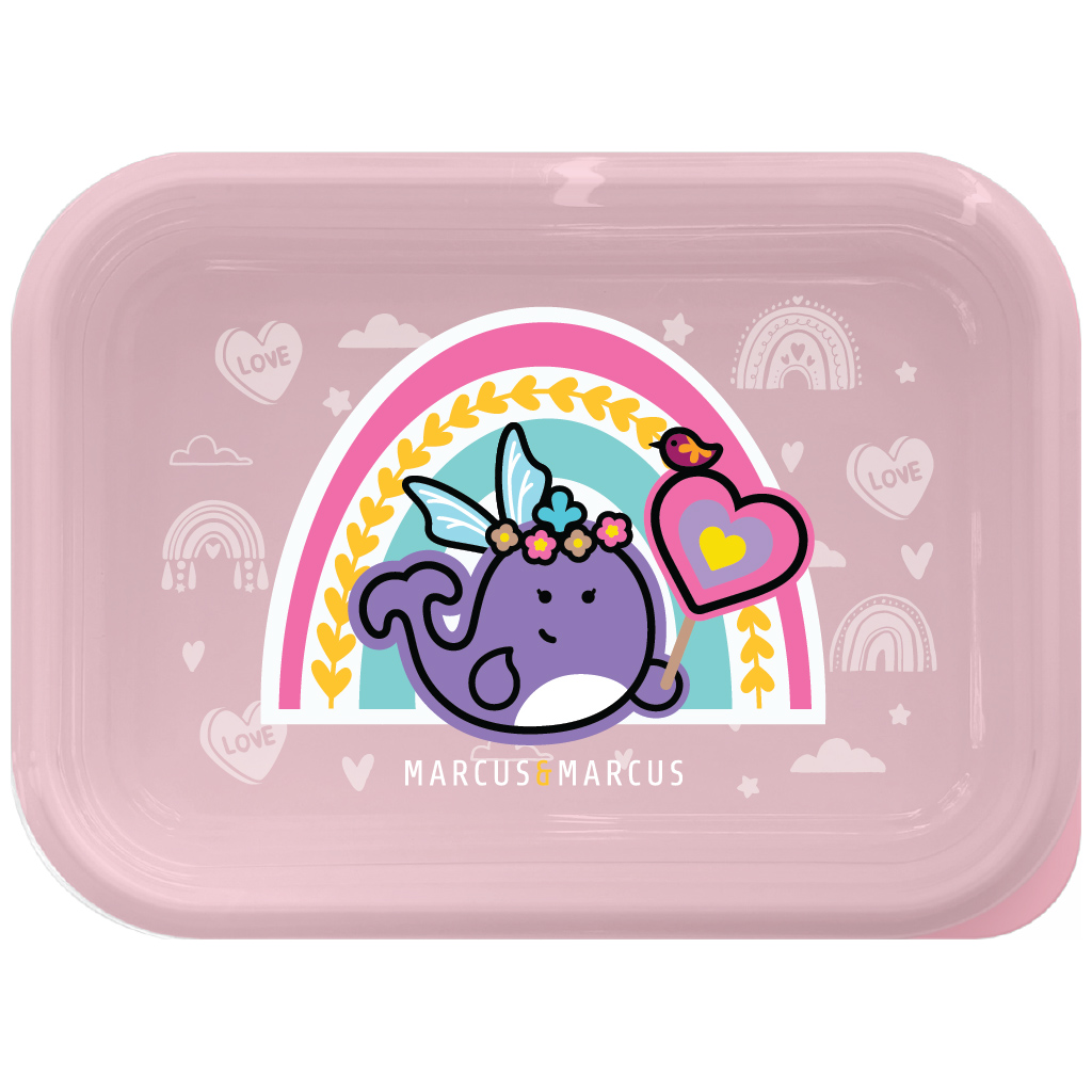 Marcus & Marcus 2 Tier Stainless Steel Lunch Box