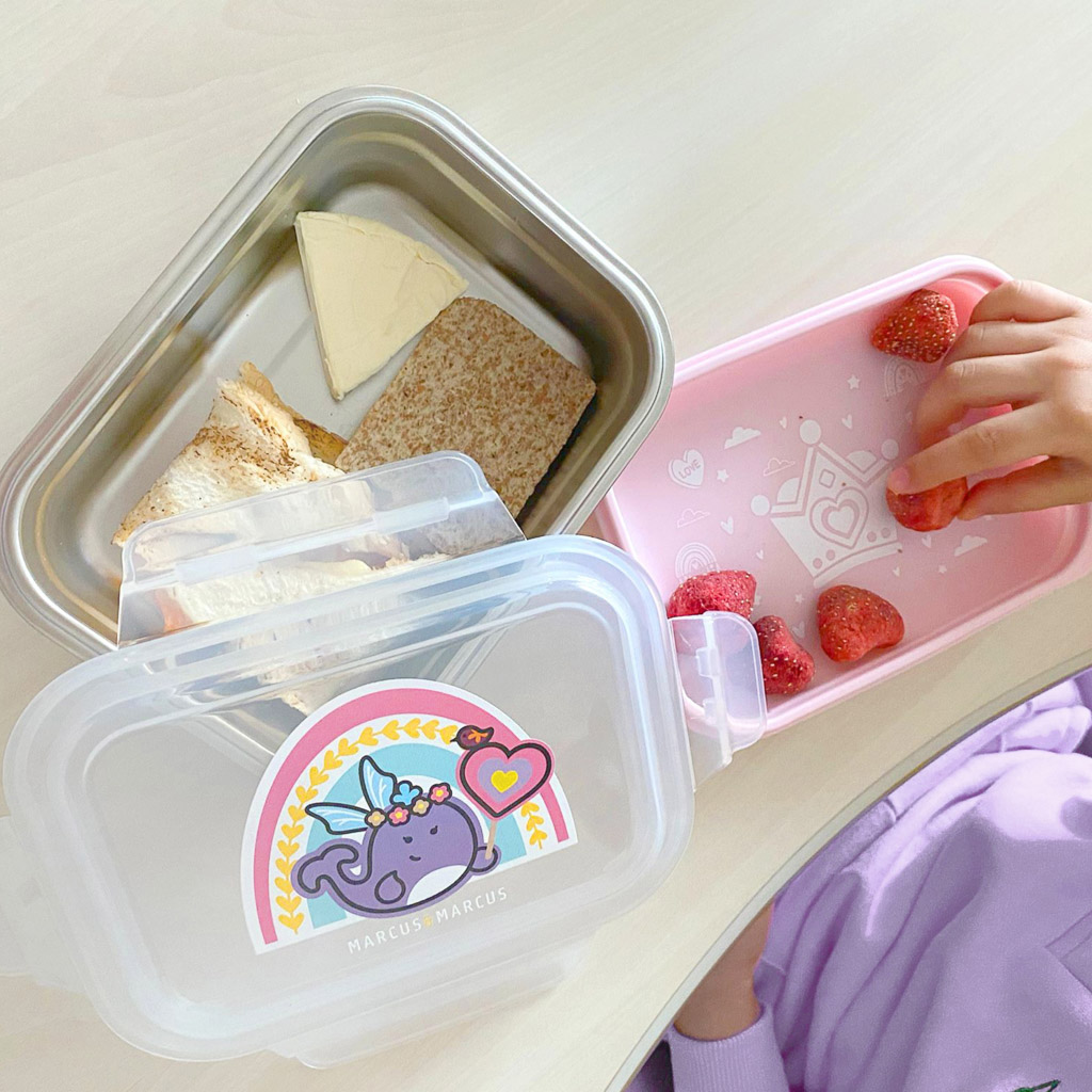Marcus & Marcus 2 Tier Stainless Steel Lunch Box