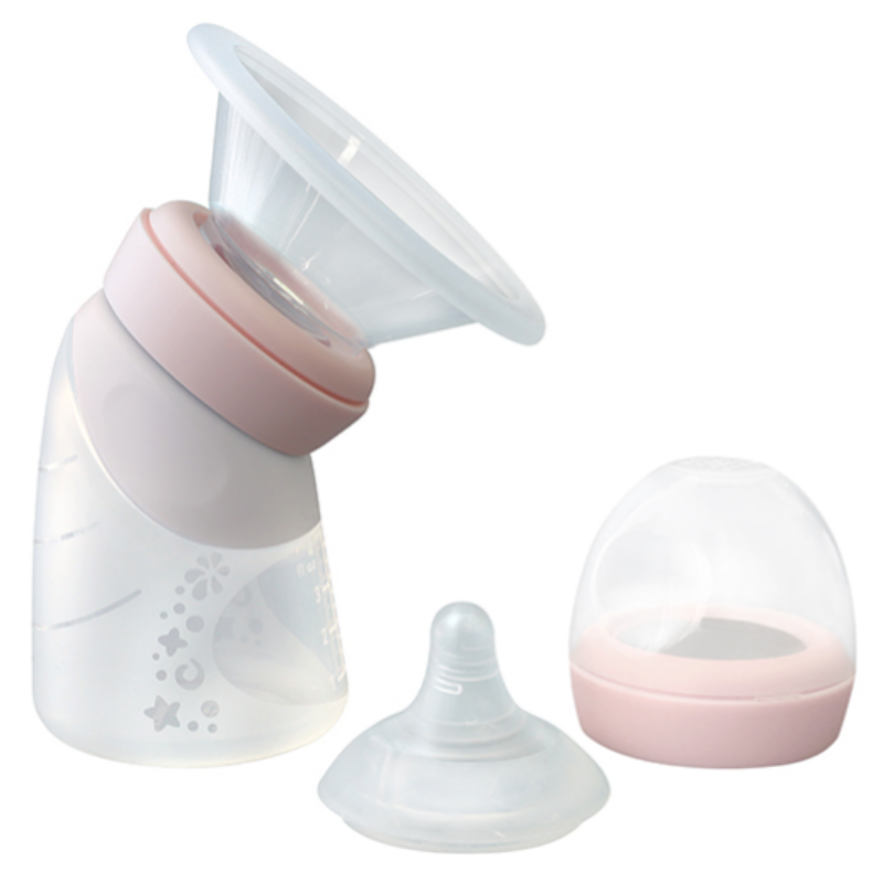 Marcus & Marcus Silicone Angled Feeding Bottle & Breast Pump
