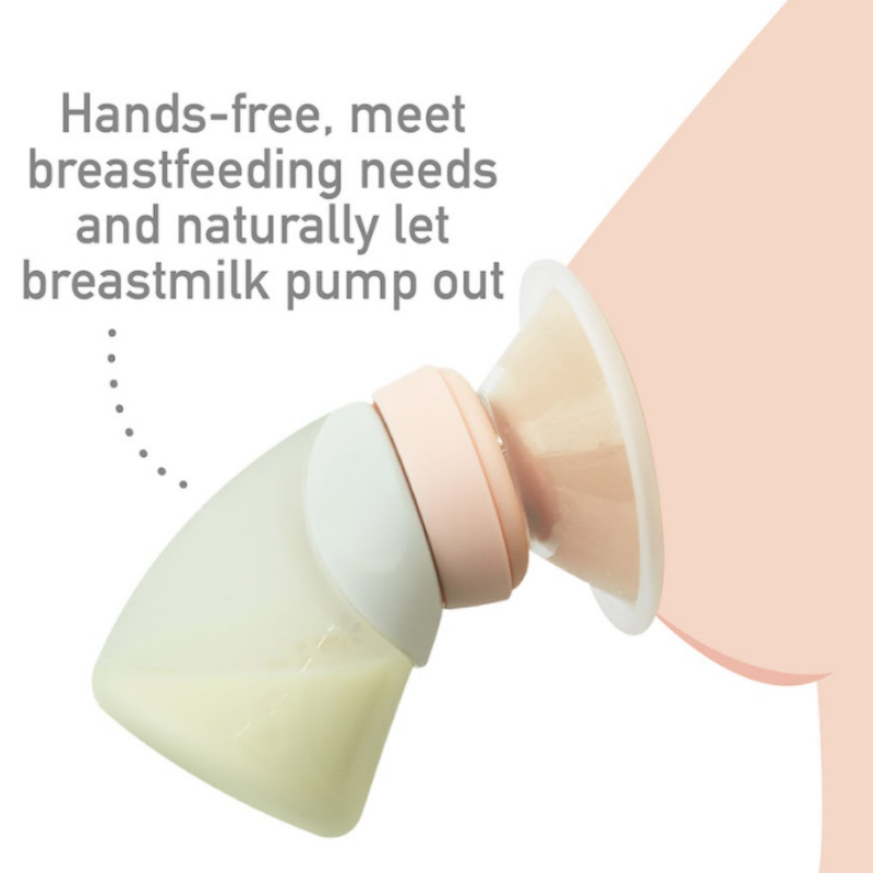 Marcus & Marcus Silicone Angled Feeding Bottle & Breast Pump