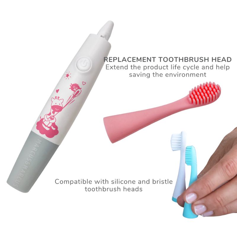 Marcus & Marcus Kids 2-Min Sonic Silicone Electric Toothbrush