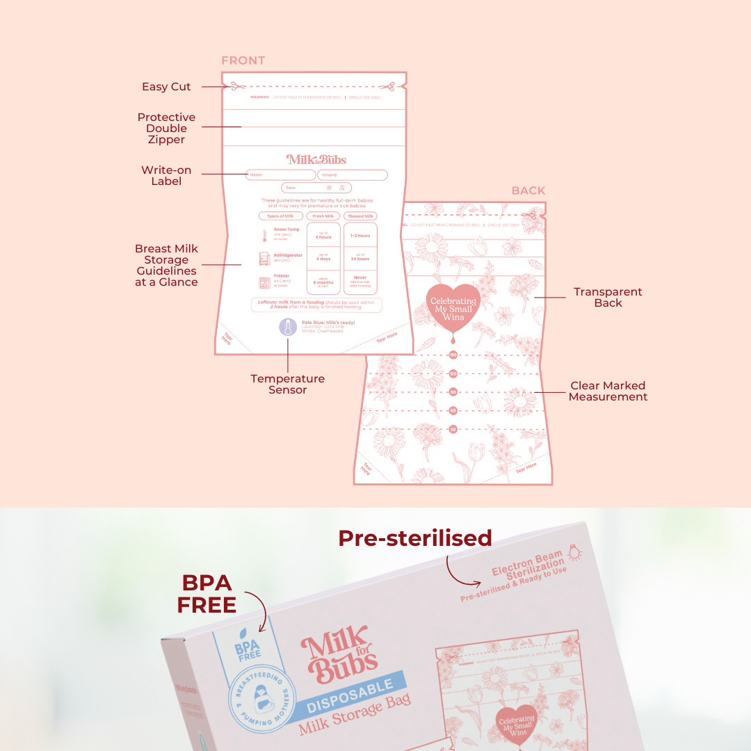 Milk For Bubs Disposable Milk Storage Bag