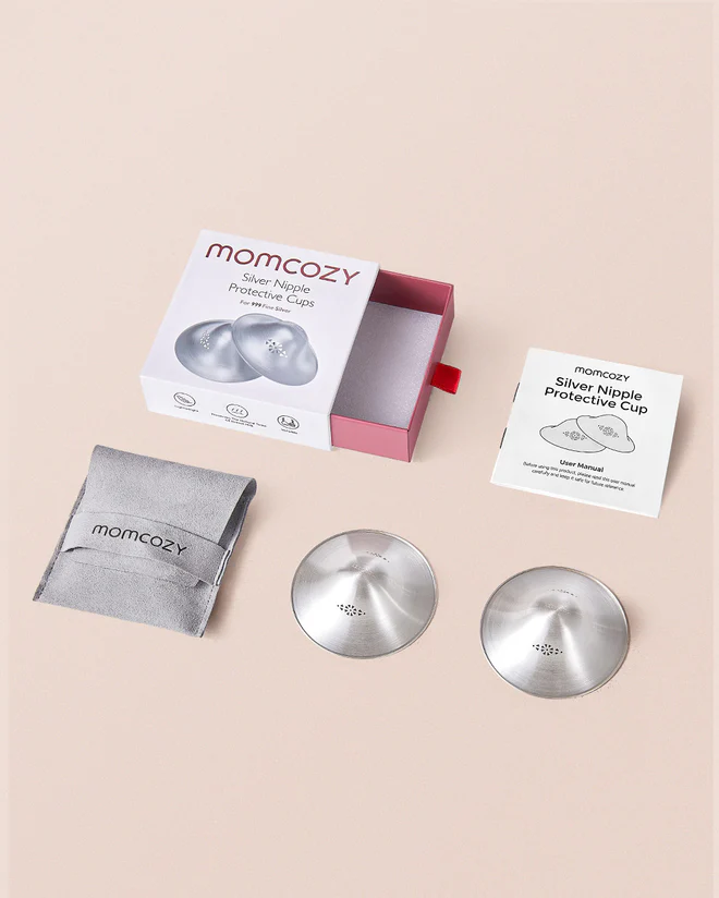 Momcozy Original 999 Silver Nipple Shields - 2pcs