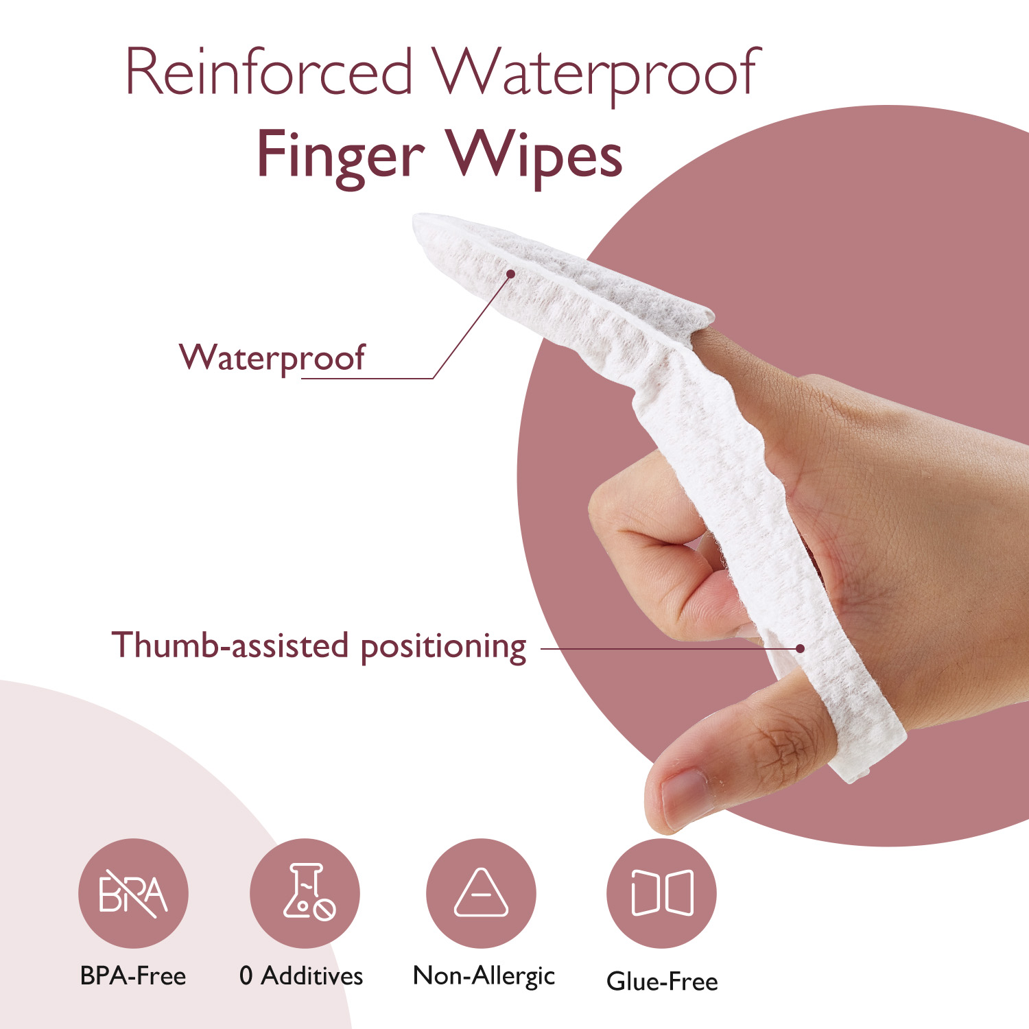 (Bundle Of 2) Momcozy Finger Cover Shields (Finger Wipes), 30pcs