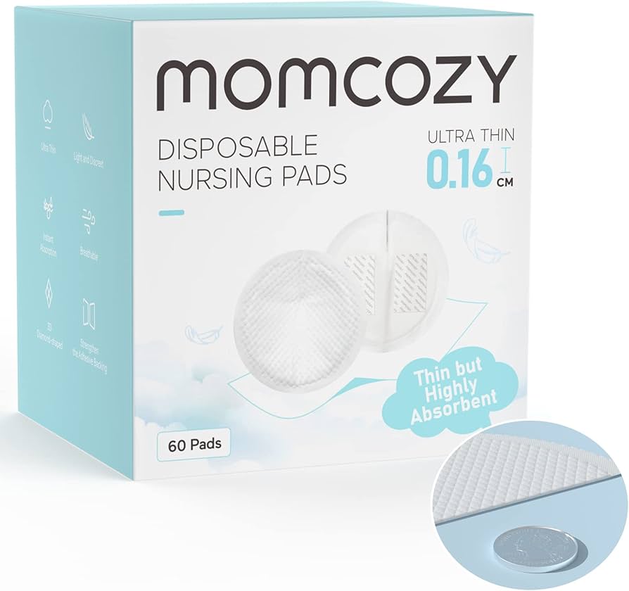 Momcozy Ultra-Thin Disposable Nursing Pads - 60pcs/pack (0.06 Inch)