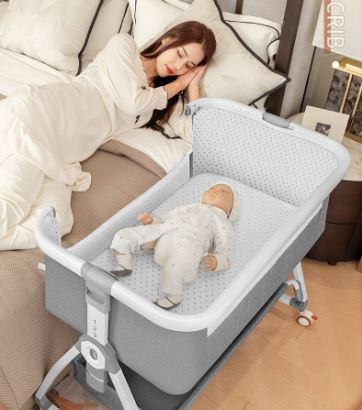 Mummykidz Co-Sleeper Bed (with Rocking And Diaper Changing Station)