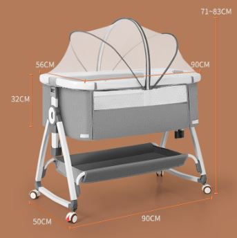 Mummykidz Co-Sleeper Bed (with Rocking And Diaper Changing Station)
