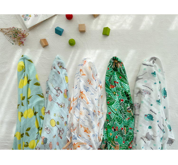 Homie Muslin Baby Swaddle / Blanket 120x120cm