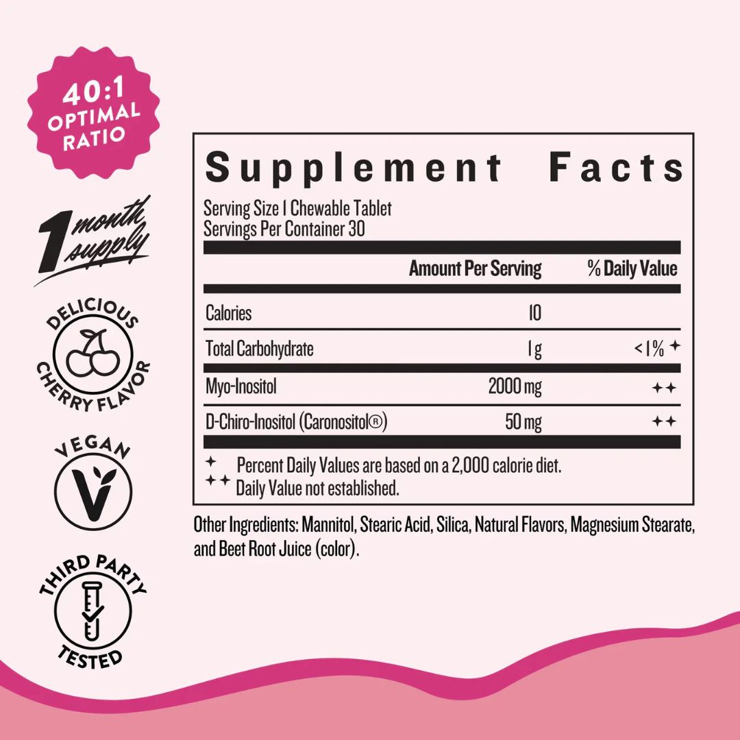 Legendairy Milk Myo & D-Chiro Inositol Chewable Tablets