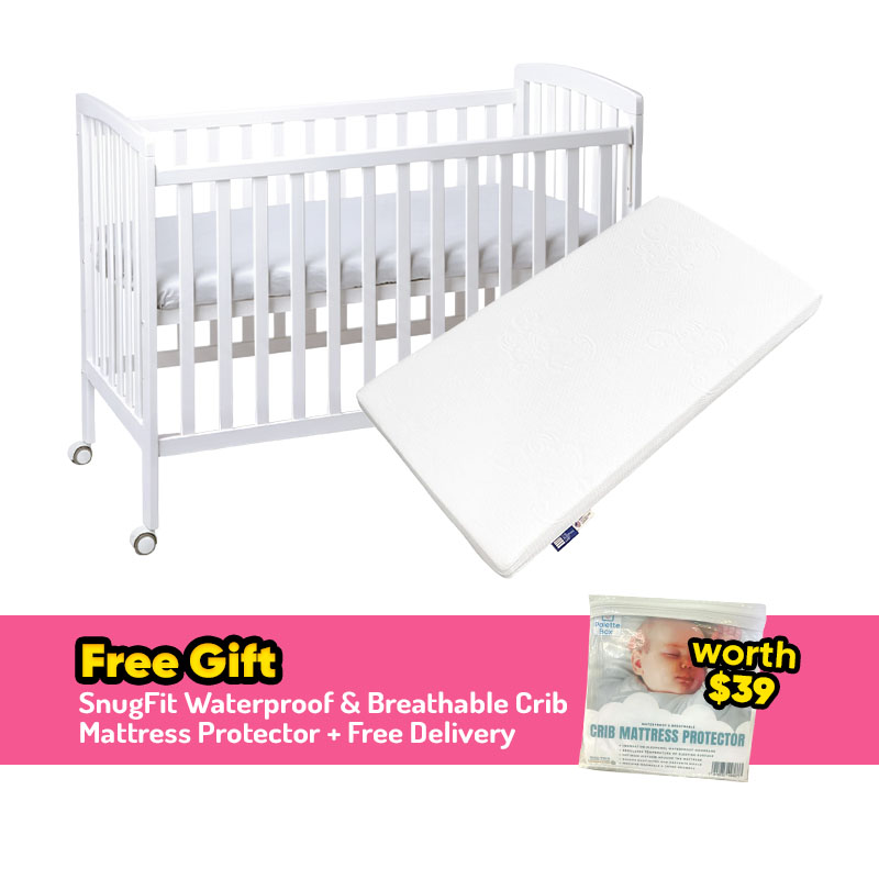 (Bundles Available) Palette Box Dreamer 7-in-1 Convertible Baby Cot