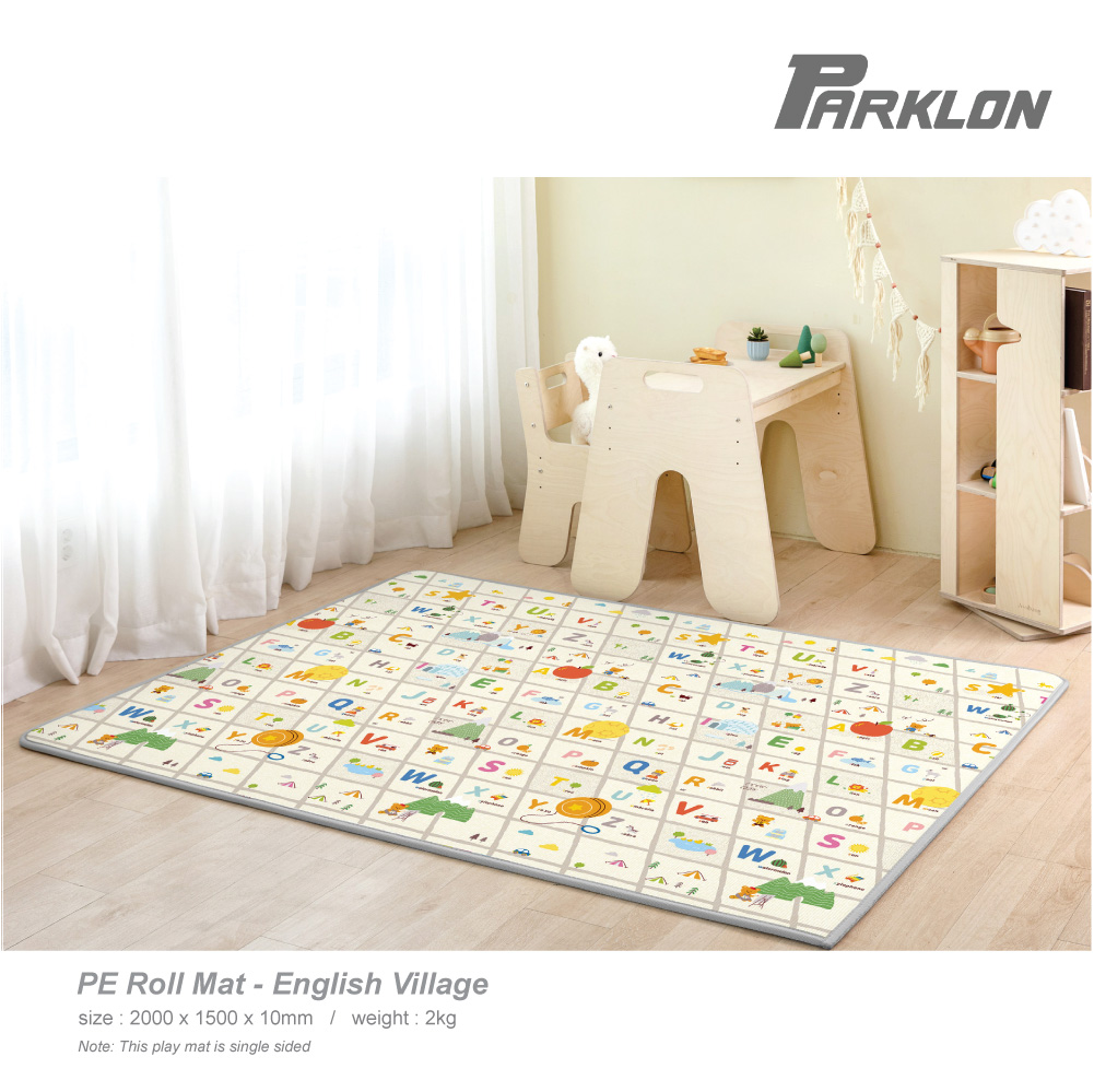 Parklon Single Sided PE Roll Mat English Village (10mm Thick)
