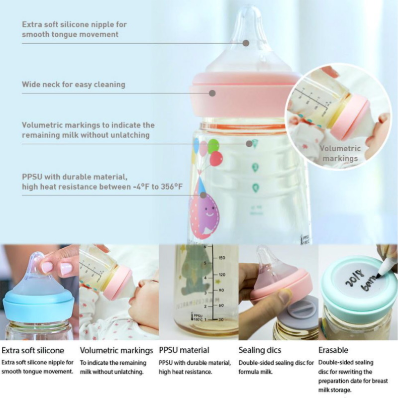 Marcus & Marcus PPSU Transition Feeding Bottle 180ml