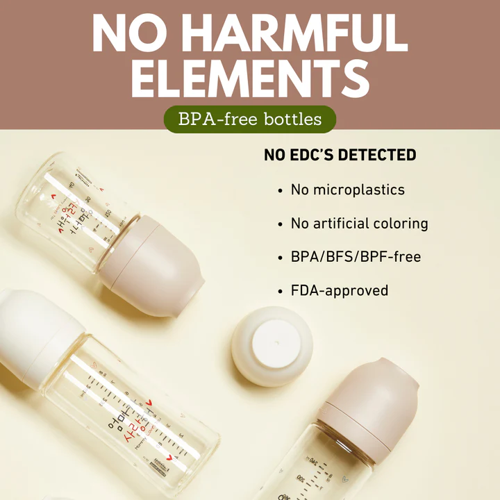 Haenim PPSU Baby Bottle - 150ml / 250ml + X2 Teats/pack (S/M)