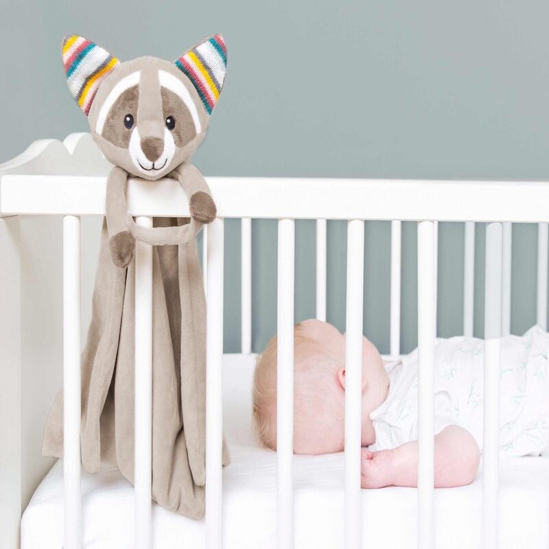 Zazu Comforter Soft Toy With Cry Sensor, Heartbeat Sound And Melodies - Robin The Racoon