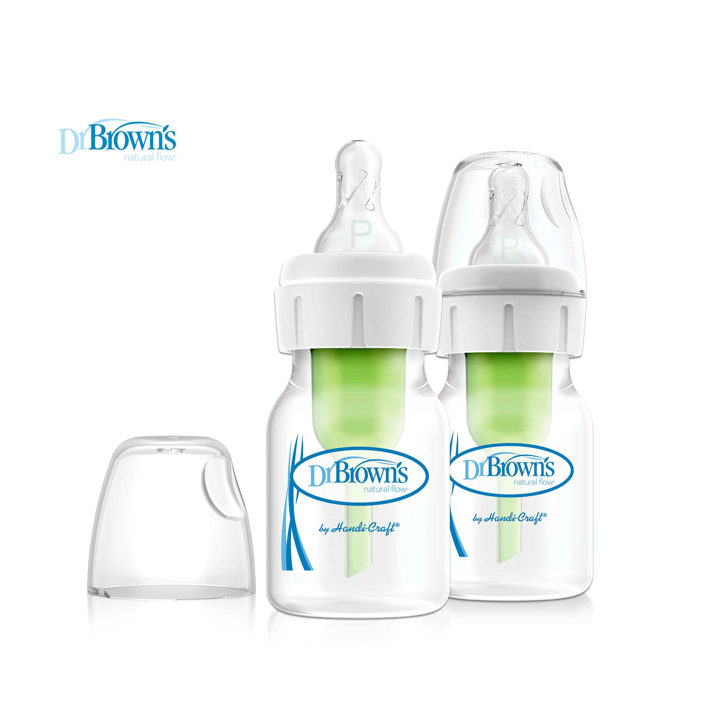 Dr Brown's 2oz/60ml PP Narrow Neck "OPTIONS+" Feeding Bottle, 2-pack