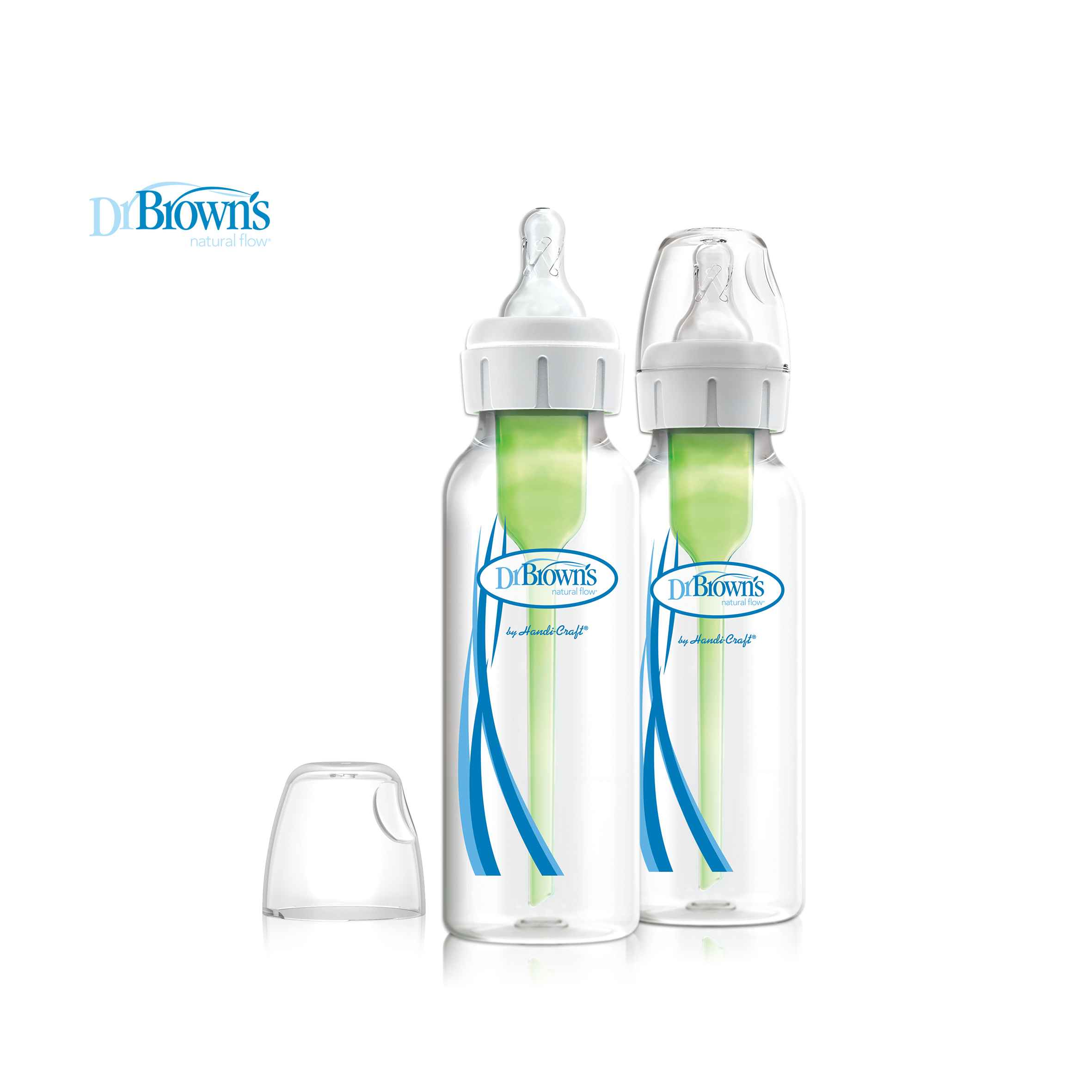 Dr Brown's 8oz/250ml PP Narrow Neck "OPTIONS+" Feeding Bottle, 2-pack