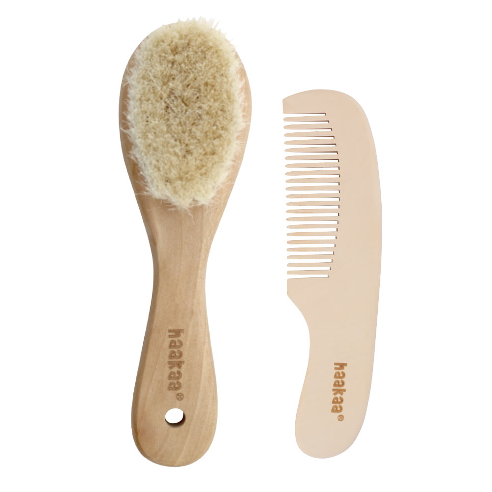 Haakaa Goat Baby Brush & Comb Set