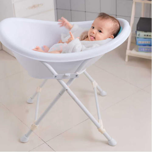 Lucky Baby Splish Baby Tub With Convertible Stand - White