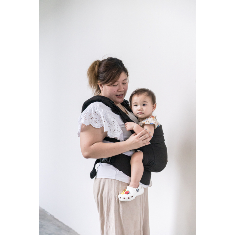 Soulslings Aseema Regular Cotton Baby Carrier (Newborn - 4yo) Set (with Sunhood & Lumbar Support & Drool Pads)