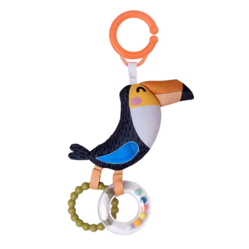 Taf Toys Baby Rattle - Harry The Lion/Dizi The Zebra/Tuki The Toucan