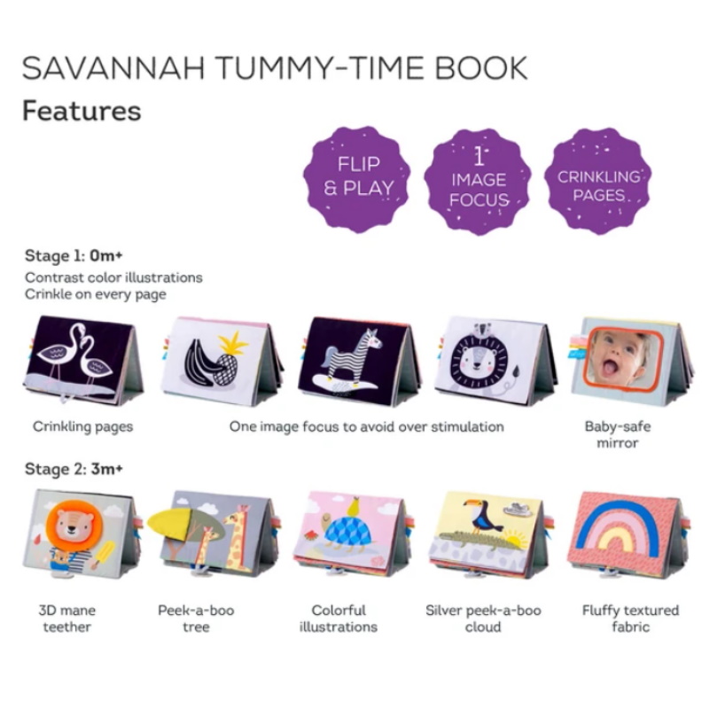 Taf Toys Savannah Tummy-Time Book
