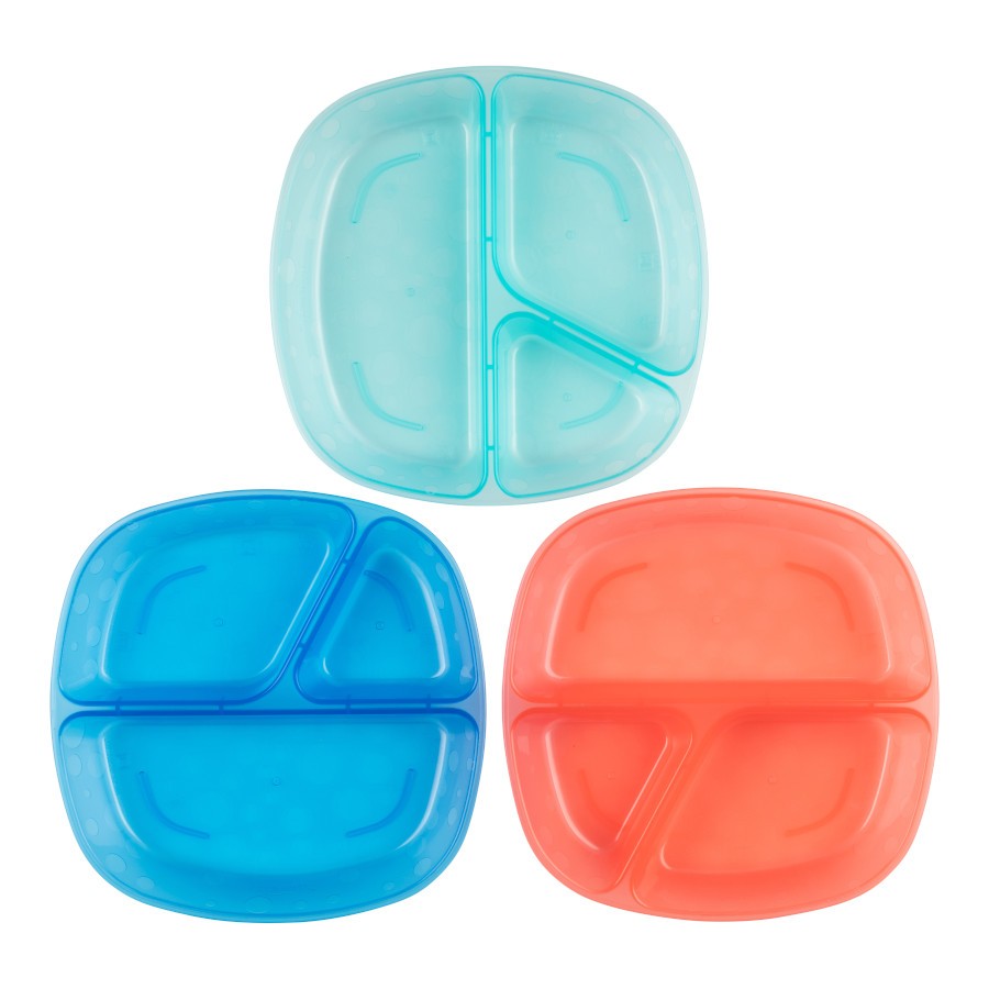 Dr Brown's Divided Plates, 3pck